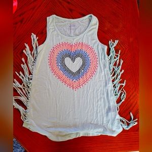 Justice top teal in color